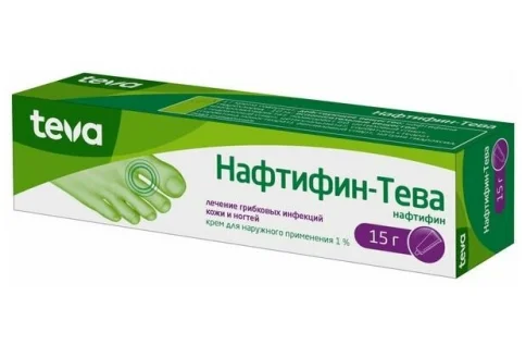 Нафтифин Тева, крем для наруж примен 1% 15г