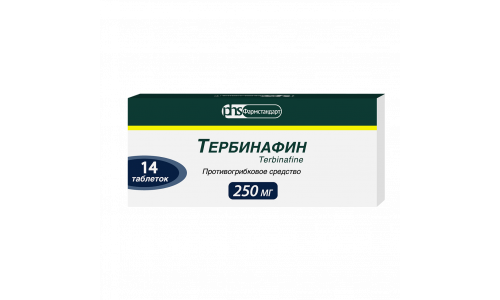 Тербинафин, таблетки 250мг №14