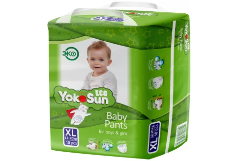 Yokosun Eco трусики-подгузники для детей р.XL 12-20 кг №10
