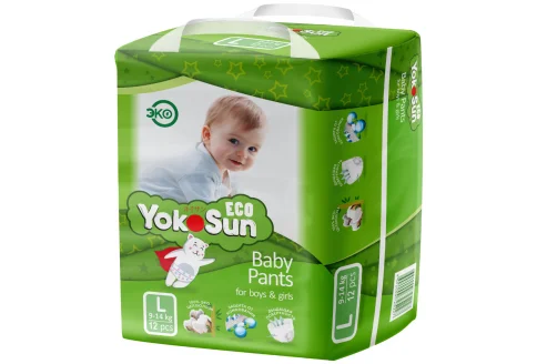 Yokosun Eco подгузники-трусики для детей р.L 9-14 кг №12