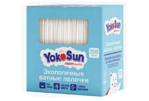 Yokosun ватные палочки экологич №200