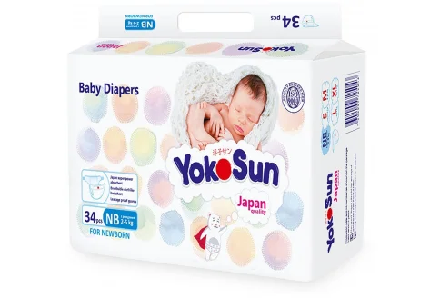 Yokosun подгузники для детей ньюборн 2-5кг №34