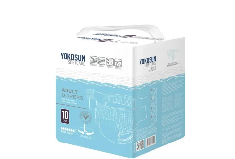 Yokosun подгузники для взрослых р.L (100-150см) №10