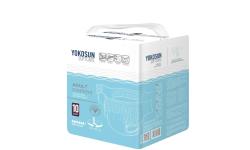 Yokosun подгузники для взрослых р.L (100-150см) №10