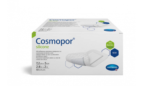 Космопор Силикон повязка п/операц самокл 7,2х5см №50