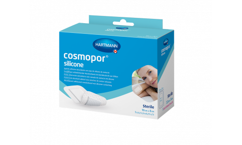 Космопор Силикон повязка п/операц самокл 10х8см №5
