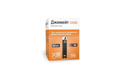 Тест-полоски на глюкозу Gmate Life GDN 30х5мм №50