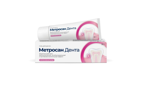 Метросан дента гель для десен а/бак а/септ эффект 30г