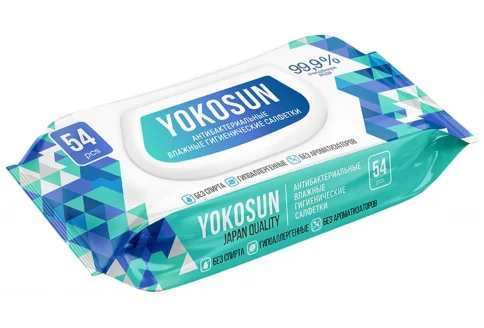 Yokosun салфетки влаж а/бактер №54 клапан