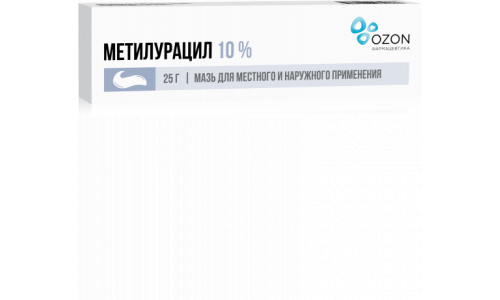 Метилурацил, мазь для мест и наруж примен 10% 25г