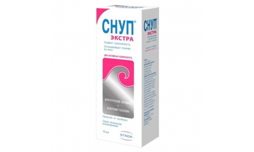 Снуп Экстра, спрей наз 84мкг/доза+70мкг/доза фл 60доз(10мл)