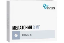 Мелатонин, таблетки ппо 3мг №20