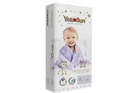Yokosun Premium трусики-подгузники для детей р.XL №38 12-20 кг