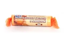 Гленвитол Аскорбиновая кислота и Глюкоза, таблетки жев 1г №10 вкус апельсина стрип