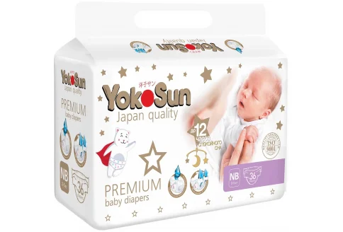 Yokosun Premium подгузники для детей №36 0-5 кг