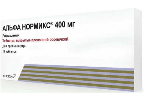 Альфа Нормикс, таблетки ппо 400мг №14