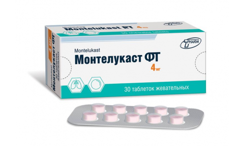Монтелукаст-ФТ, таблетки жев 4мг №30