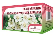 Боярышник цветки, фильтр-пакеты 1,5г №20