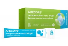 Алесорб Энтеросорбент гель Эрциг д/внутр прим пак-стик 10г №18