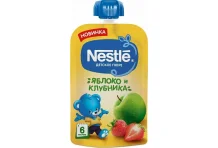 Нестле пюре яблоко/клубника 90г м/у