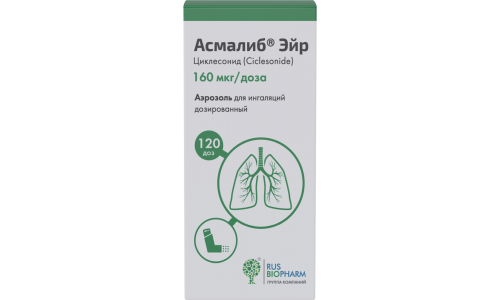 Асмалиб Эйр, аэрозоль для ингал 160мкг/доза 120доз