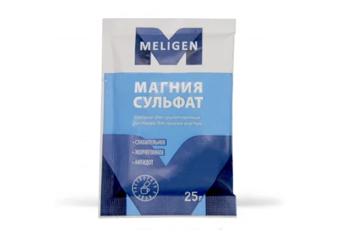 Магния Сульфат, порошок для раствора для внутр пак 25г