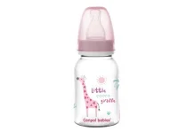 Канпол Бэби бутылка Африка 0+ 120мл розовый