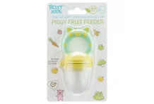 Рокси-Кидс ниблер для прикорма Piggy fruit feeder 6+ мятный+желтый