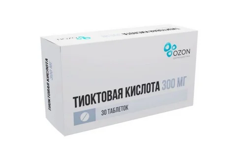 Тиоктовая Кислота, таблетки ппо 300мг №30