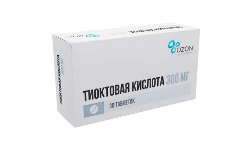 Тиоктовая Кислота, таблетки ппо 300мг №30