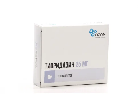 Тиоридазин, таблетки ппо 25мг №100