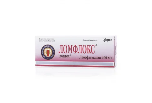 Ломфлокс, таблетки ппо 400мг №5