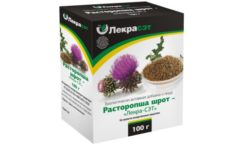 Чайный напиток расторопши шрот 100г Дары Природы
