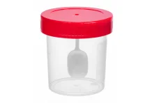 Контейнер для сбора биоматериалов 60мл стерил с ложкой