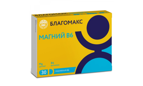 Благомакс Магний B6, капсулы №30