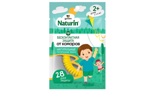 Гардекс Натурин браслет репеллентный от комаров д/взрослых и детей с 2 лет