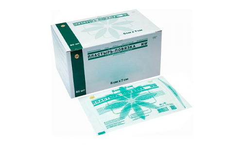 Пластырь-повязка Лейко п/операц неткан осн впит проклад 5х7см