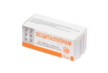 Эсциталопрам, таблетки ппо 10мг №56