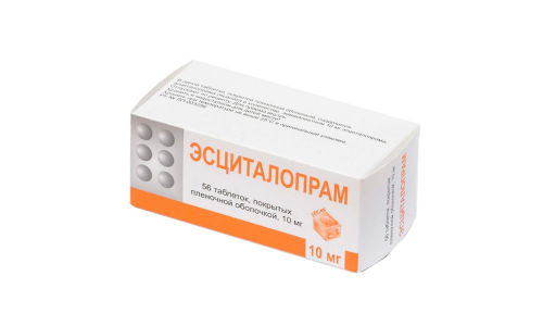 Эсциталопрам, таблетки ппо 10мг №56