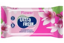 Салфетки влажные ультра фреш flower fruit №15