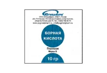 Борная кислота, порошок дезинфицир 10г