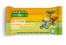 Ми-Ми-Мишки салфетки влаж №20 для детей
