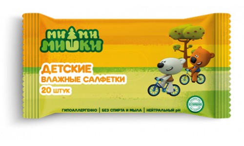 Ми-Ми-Мишки салфетки влаж №20 для детей