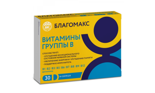 Благомакс Витамины группы B, капсулы №30