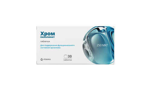 Витатека Пиколинат Хрома 250мкг таб №30