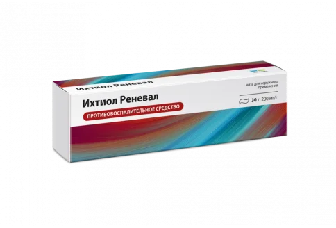 Ихтиол Реневал, мазь для наруж примен 10% 30г
