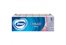 Зева Делюкс Design платки носовые 10шт №24 3-х слойные с тиснением белые