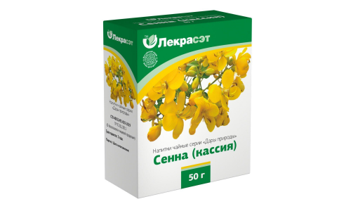 Сенна листья, пачка 50г