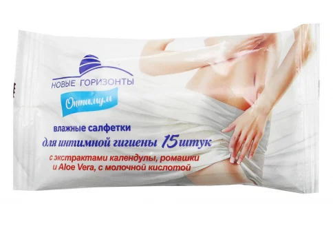 Салфетки влаж Новые горизонты оптимум для интим гигиены №15