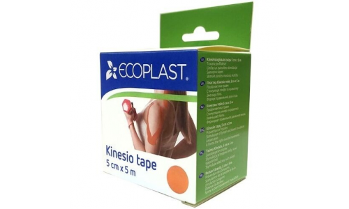 Кинезио-Тейп Экопласт бинт 5смX5м оранжевый